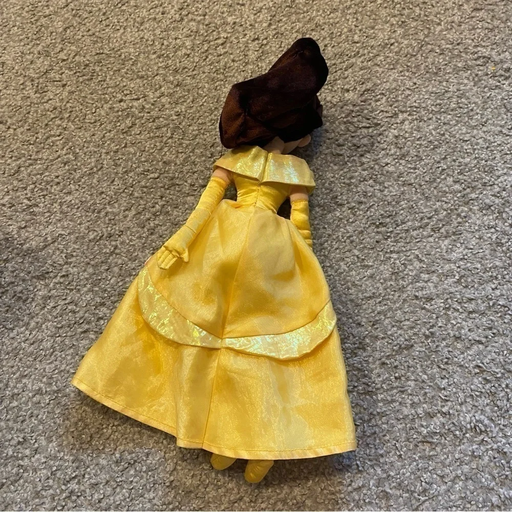 Disney Belle Plush Doll Beauty & the Beast Gold Rose Stuffed